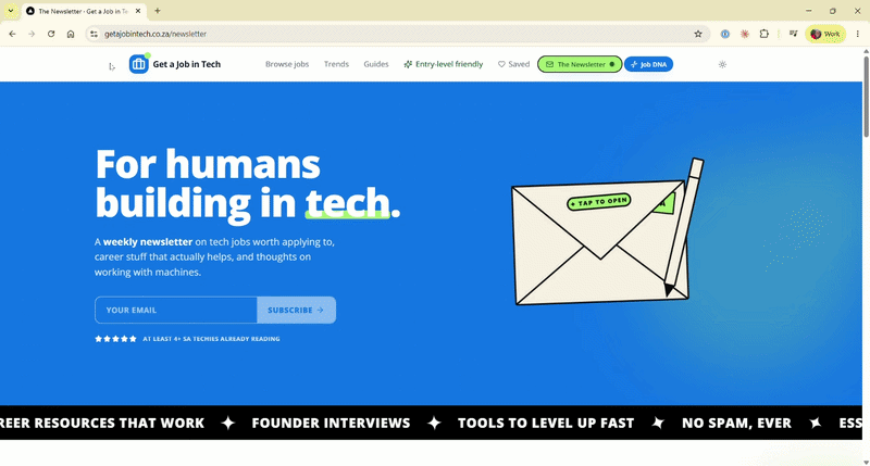 Get a Job in Tech demo — the live job board built on this pipeline.